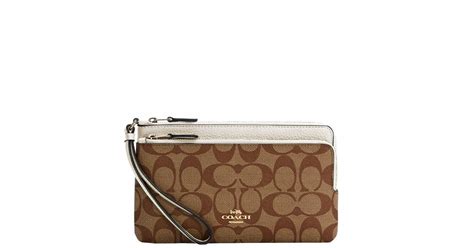 billetera coach original|Coach Billetera Billfold de lona revestida con bloques de color .